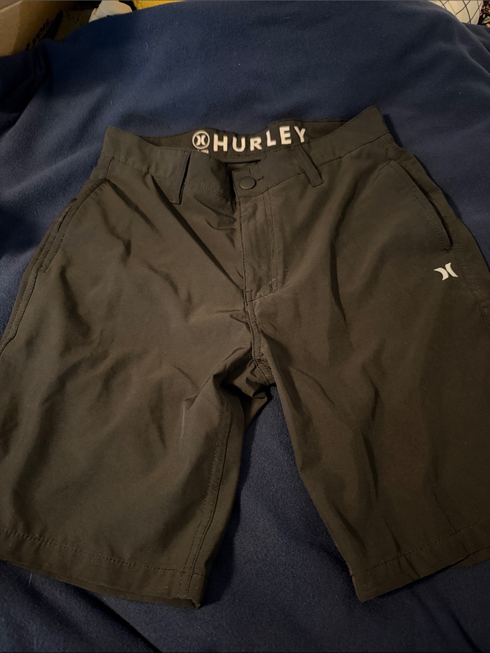 Hurley Men’s Black Chino-Style Shorts